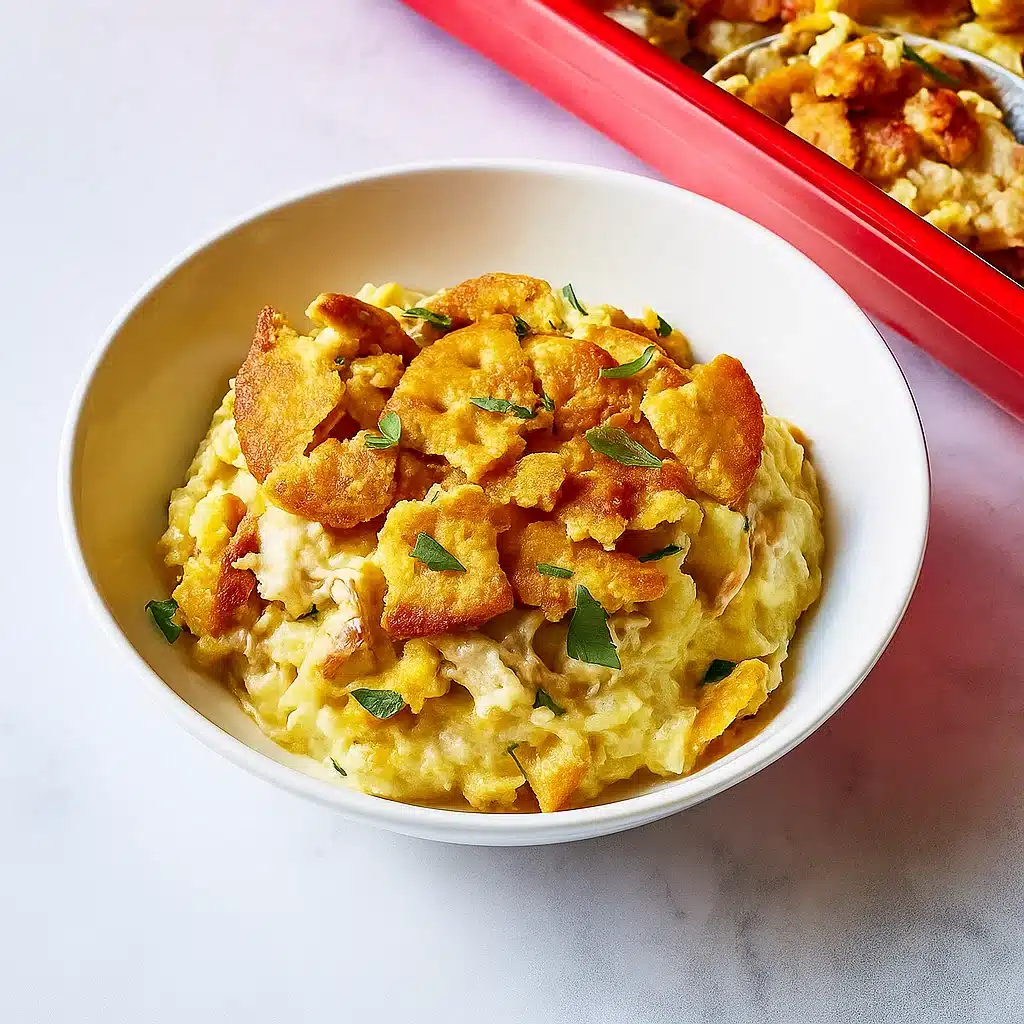Ritz Cracker Chicken Casserole