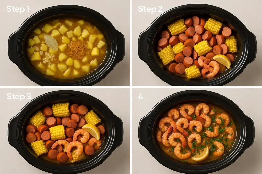 Slow Cooker Shrimp Boil