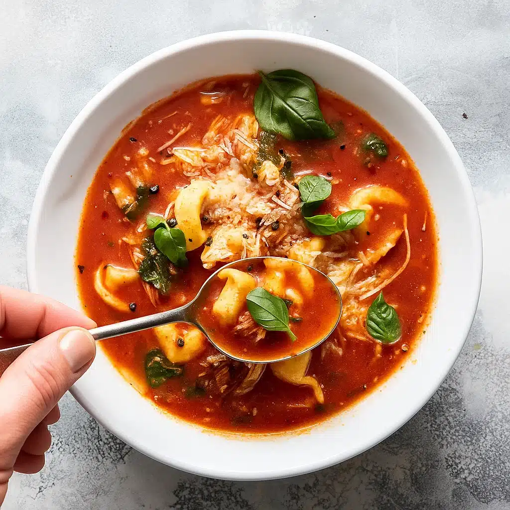 Chicken Tortellini Tomato Soup
