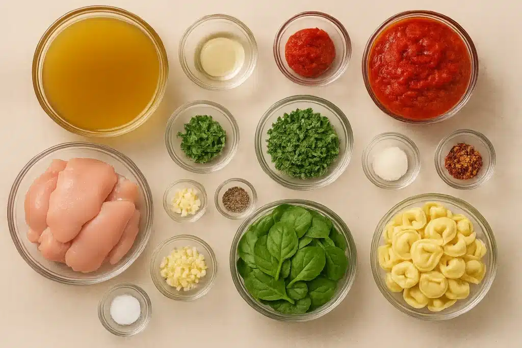 Chicken Tortellini Tomato Soup