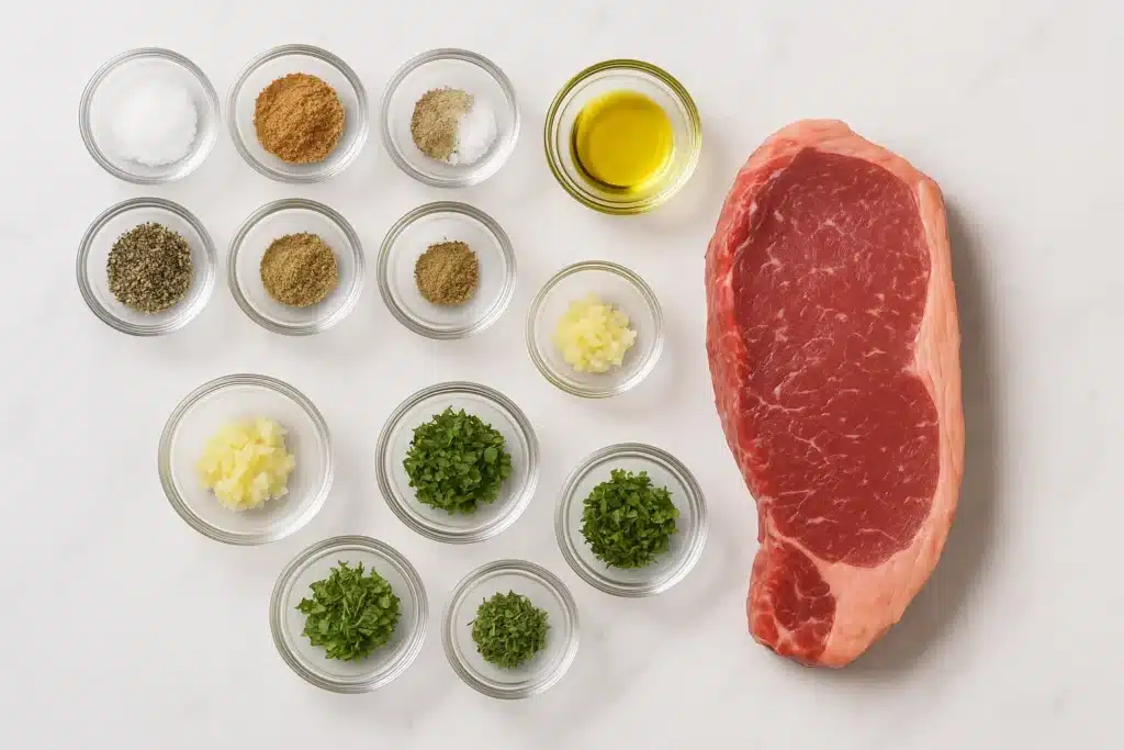 Steak with Garlic-Herb Butter
