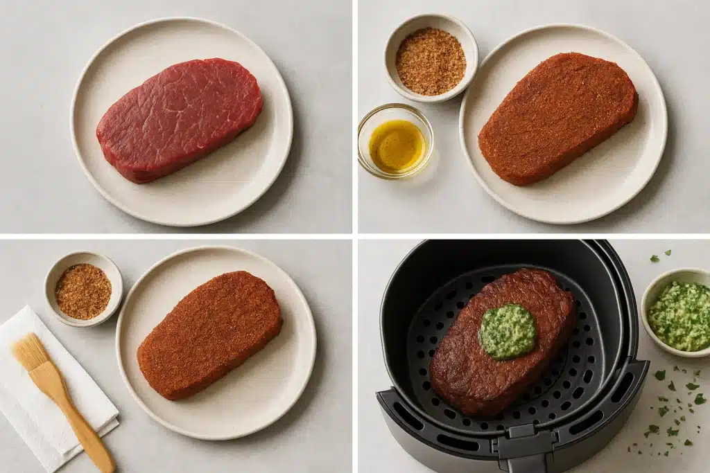 Steak with Garlic-Herb Butter