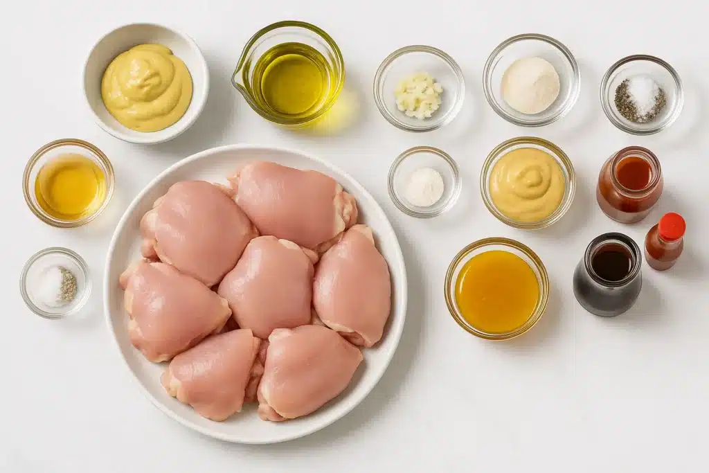 Grilled Honey-Mustard Chicken Thighs