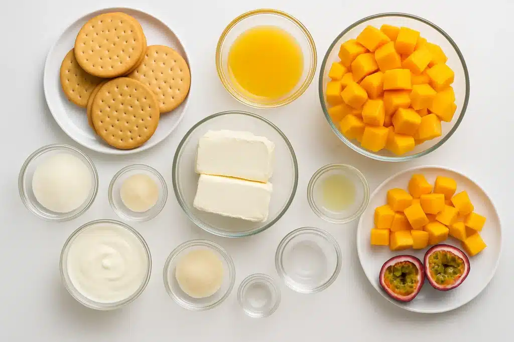 No Bake Mango Cheesecake