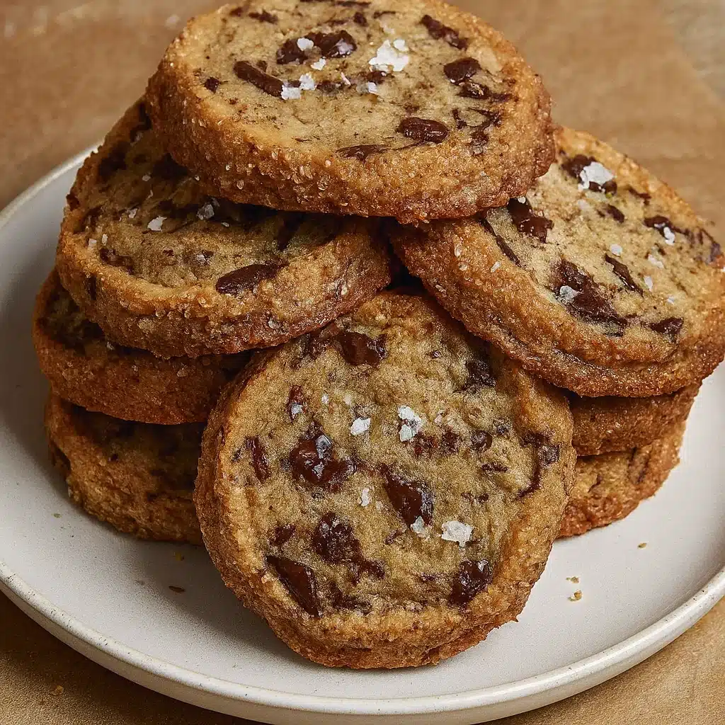 Salted Chocolate Chunk Shortbread Cookies 5 Salted Chocolate Chunk Shortbread Cookies