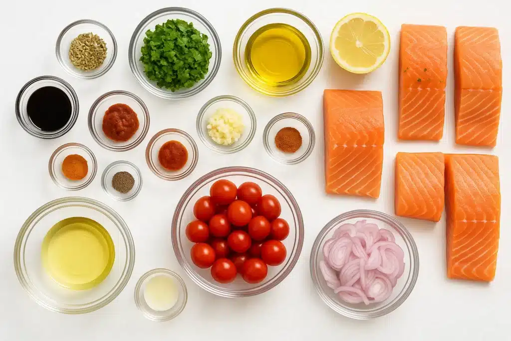 Baked Salmon With Harissa 2 Baked Salmon With Harissa