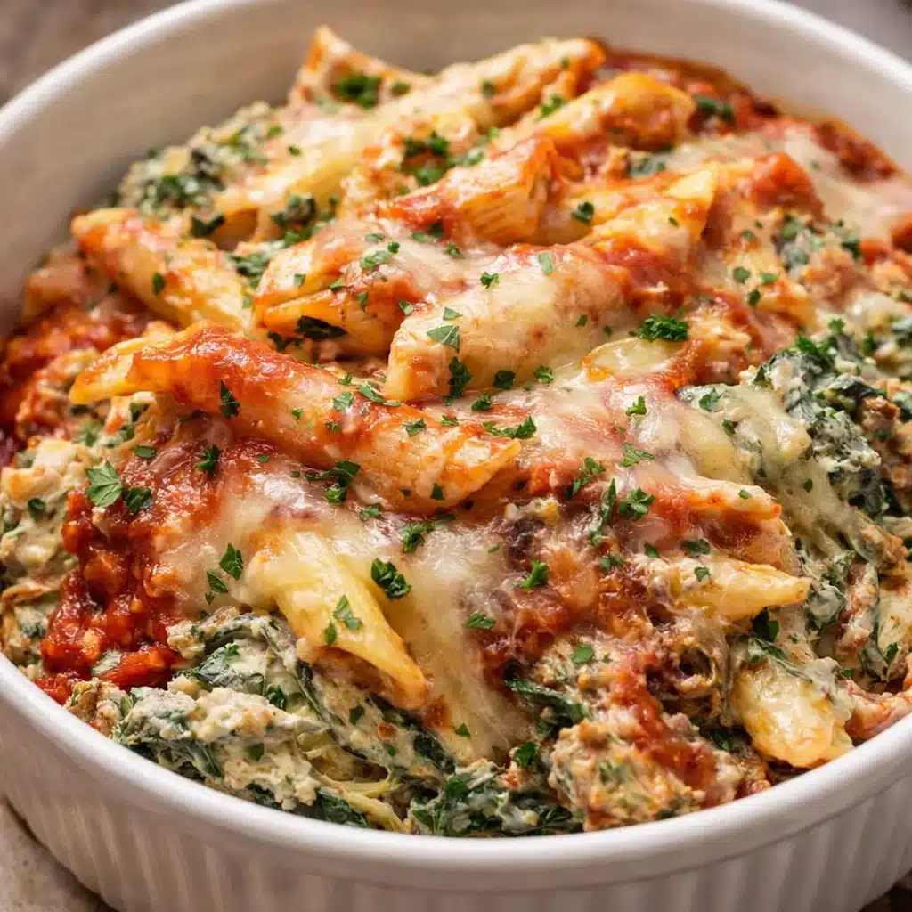 Spinach Ricotta Pasta Bake 4 Spinach Ricotta Pasta Bake