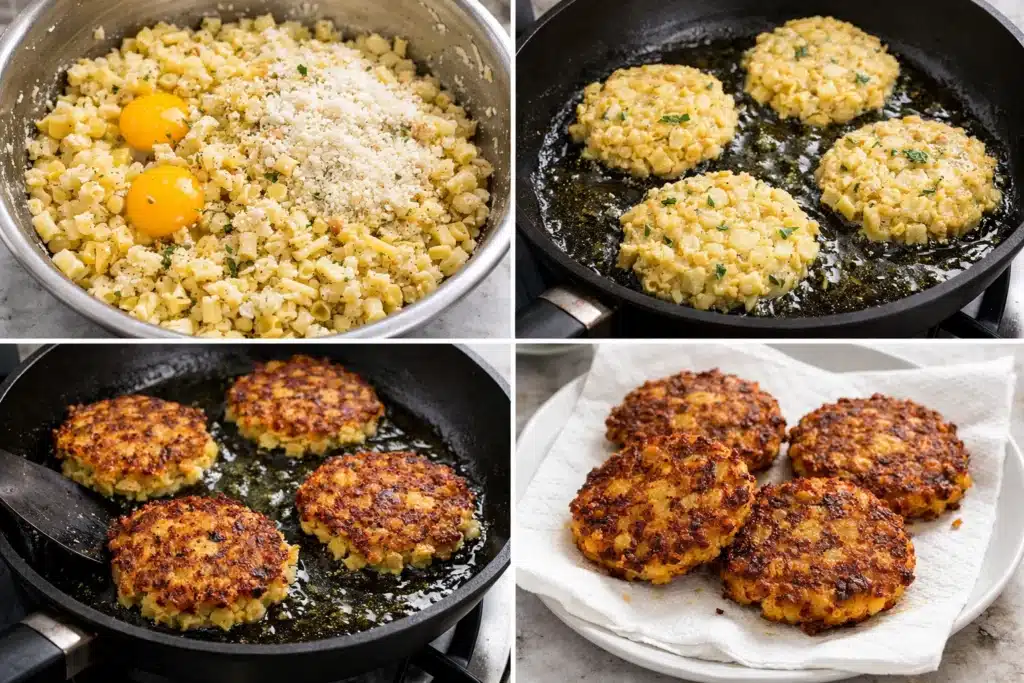 Leftover Pasta Fritters 3 Leftover Pasta Fritters