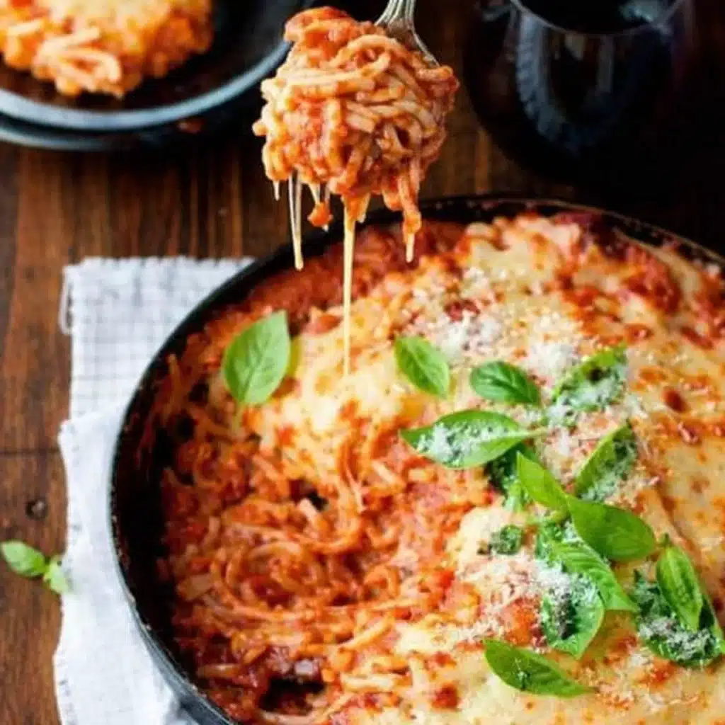 Creamy Tomato Pasta Bake with Chicken
