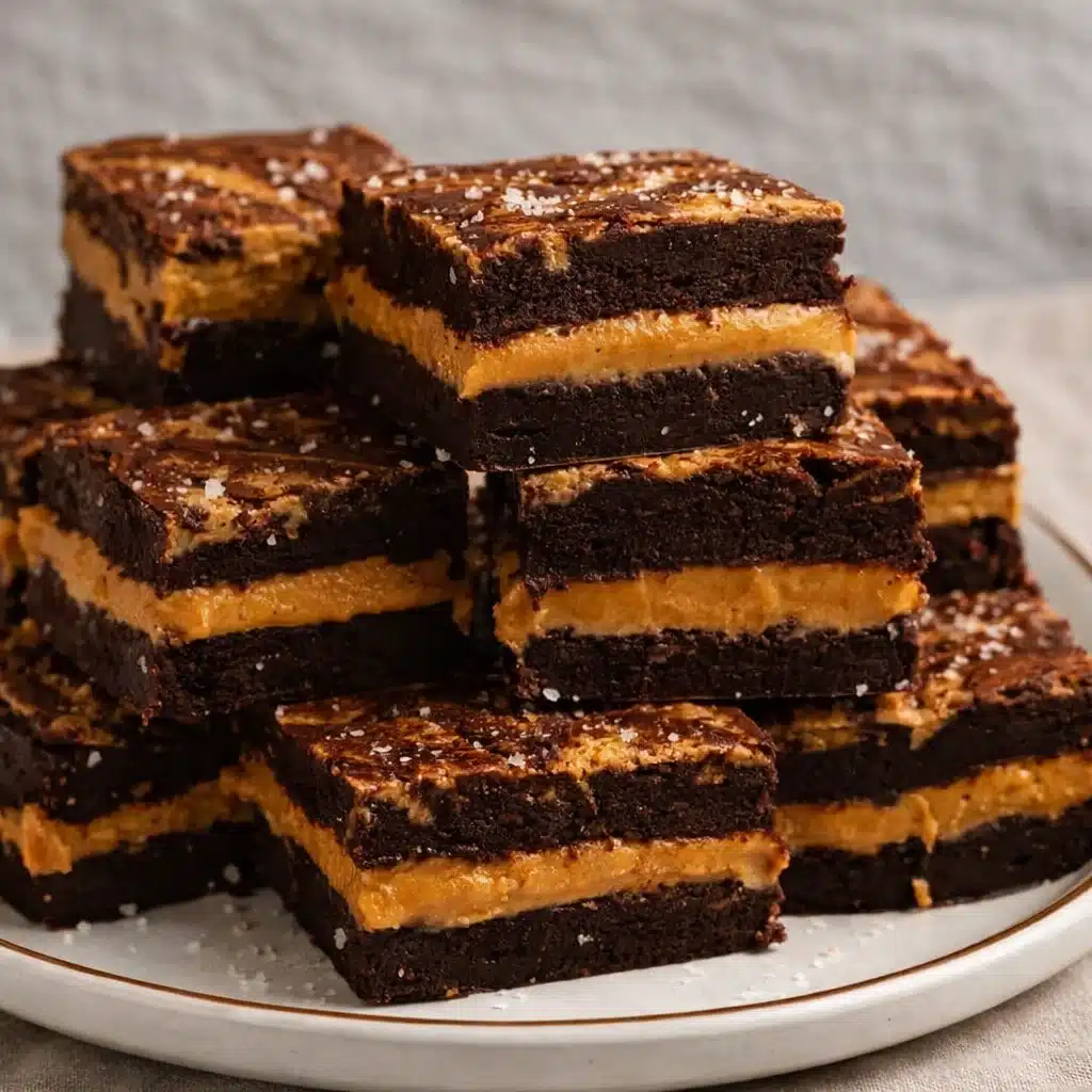 Peanut Butter Stuffed Brownies