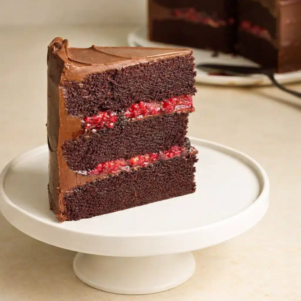 Chocolate Raspberry Layer Cake
