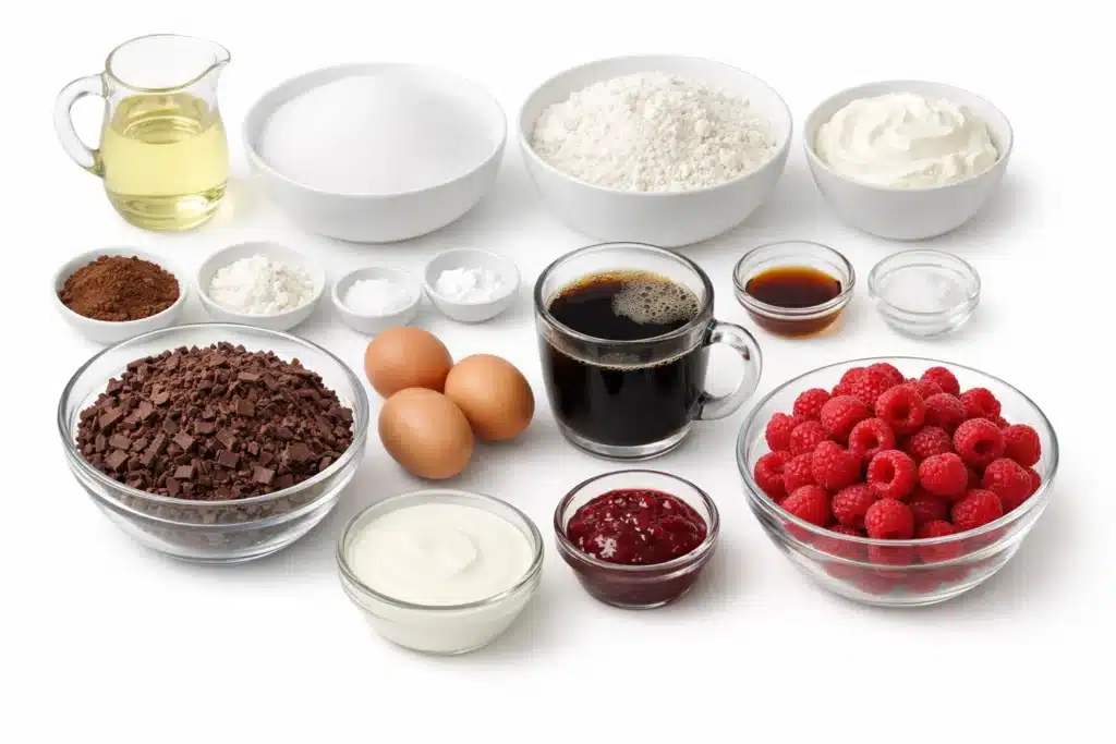 Chocolate Raspberry Layer Cake