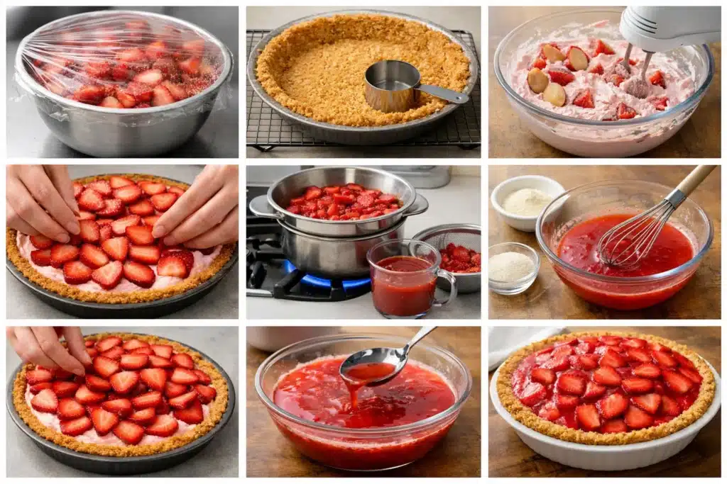 Strawberry Icebox Pie