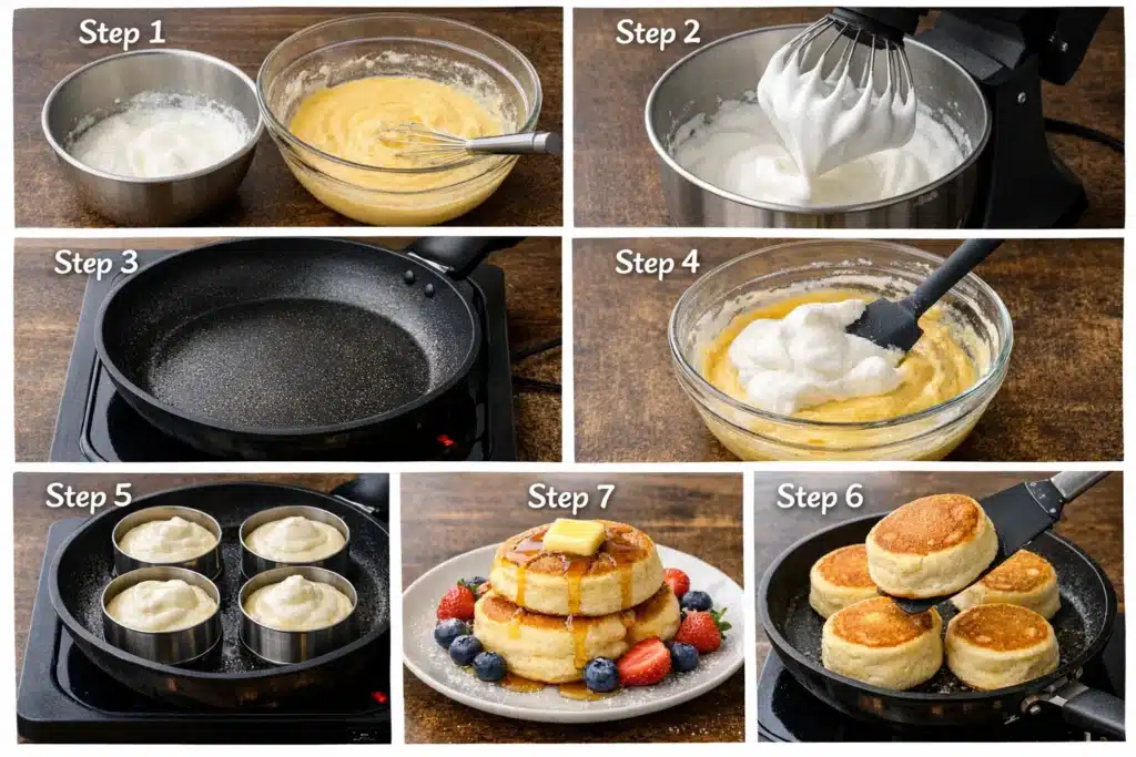 Japanese Soufflé Pancakes 3 Japanese Soufflé Pancakes