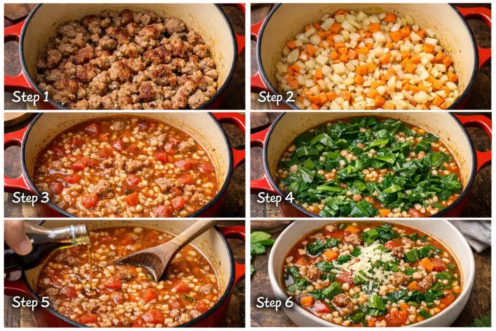 Sausage and Barley Soup