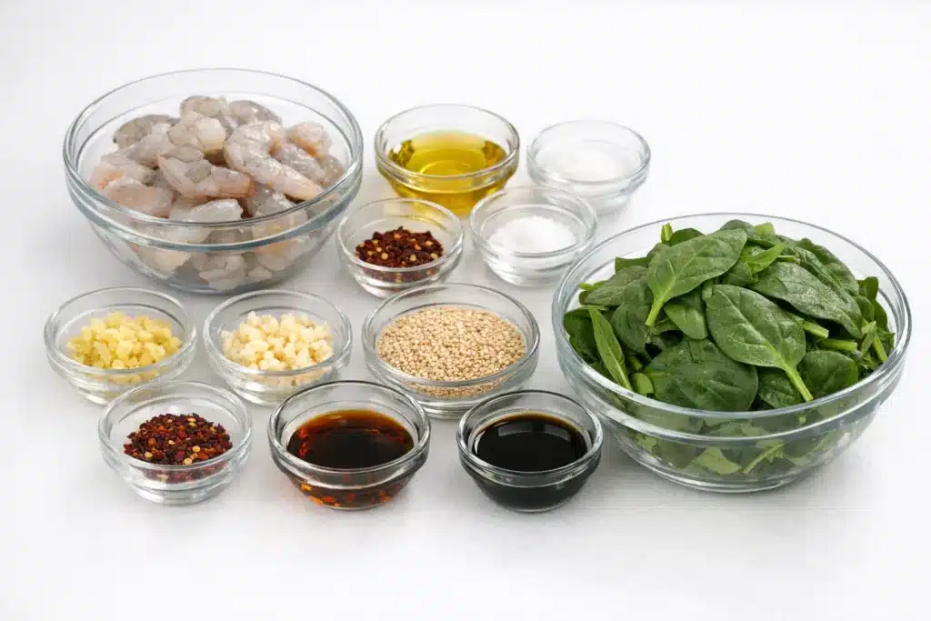 Shrimp and Spinach 2 Shrimp and Spinach