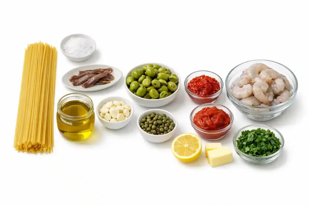 Spicy Shrimp Puttanesca – Bold, Briny, and Irresistibly Good 2 Spicy Shrimp Puttanesca