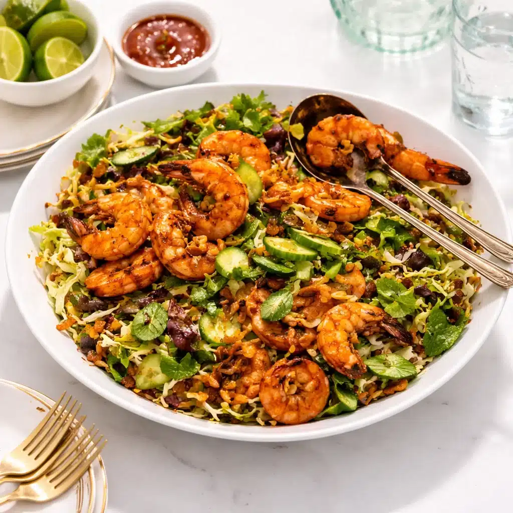 Hoisin-Peanut Shrimp and Slaw