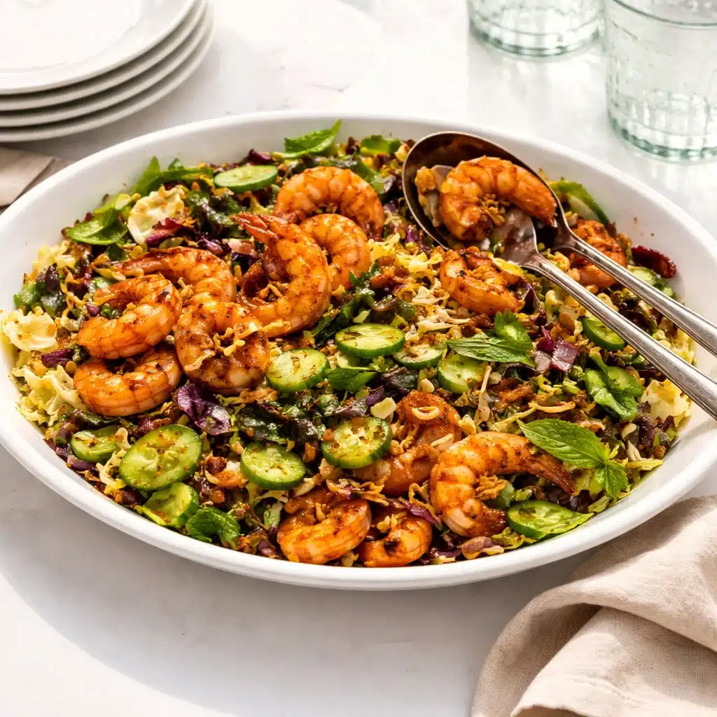 Hoisin-Peanut Shrimp and Slaw