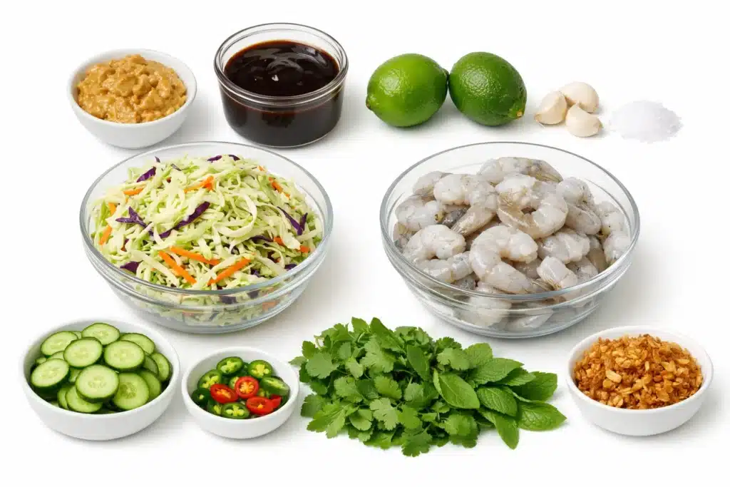 Hoisin-Peanut Shrimp and Slaw