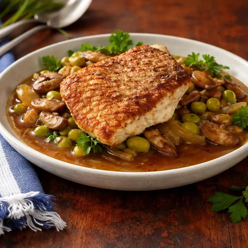 Seared Fish With Shiitake Mushroom Ragout