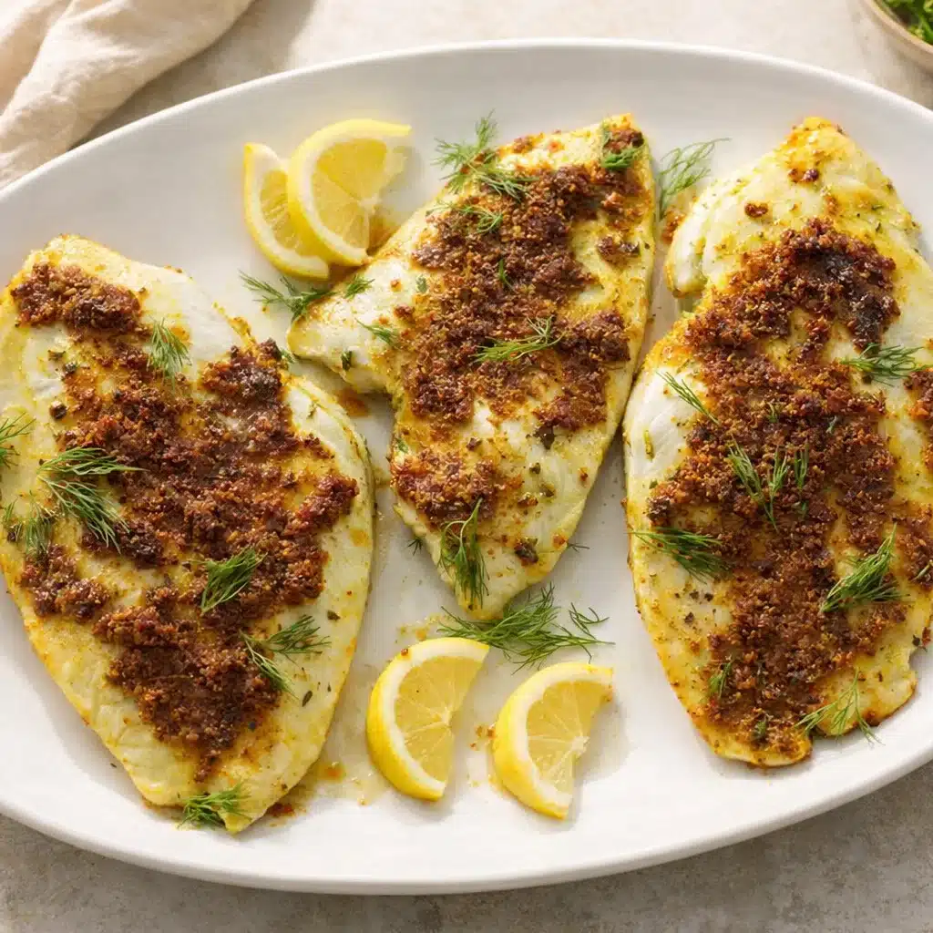 Broiled Fish With Lemon Curry Butter 4 Broiled Fish With Lemon Curry Butter