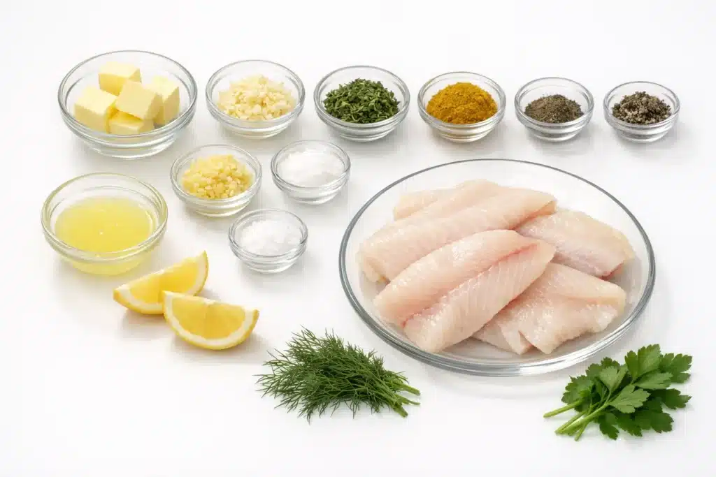 Broiled Fish With Lemon Curry Butter 2 Broiled Fish With Lemon Curry Butter