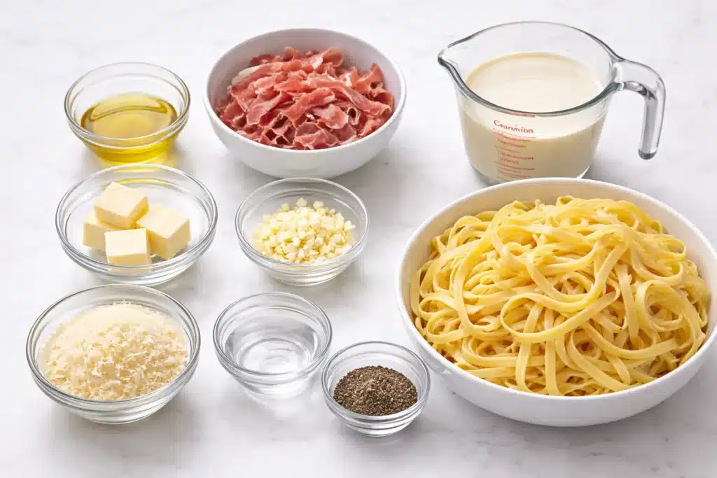 Prosciutto and Parmesan Pasta