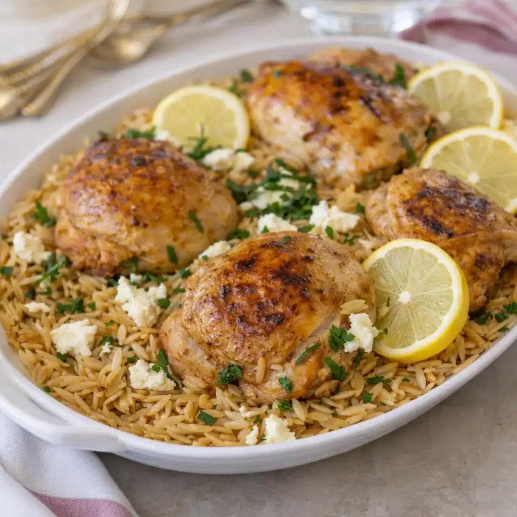 One-Pan Greek Chicken and Risoni 4 One-Pan Greek Chicken and Risoni