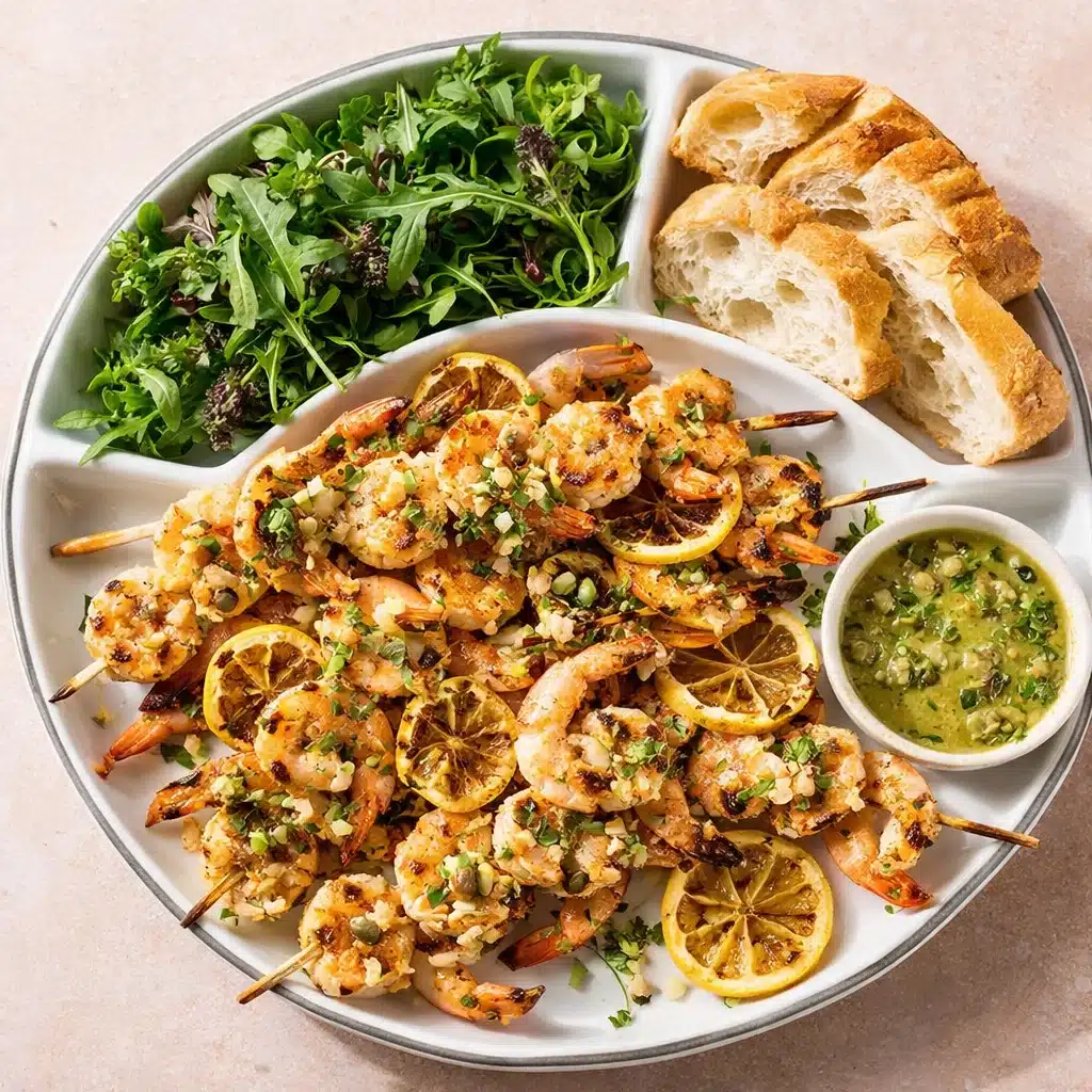 Grilled Shrimp Piccata Skewers: Zesty, Elegant & Grill‑Ready Perfection 4 Grilled Shrimp Piccata Skewers
