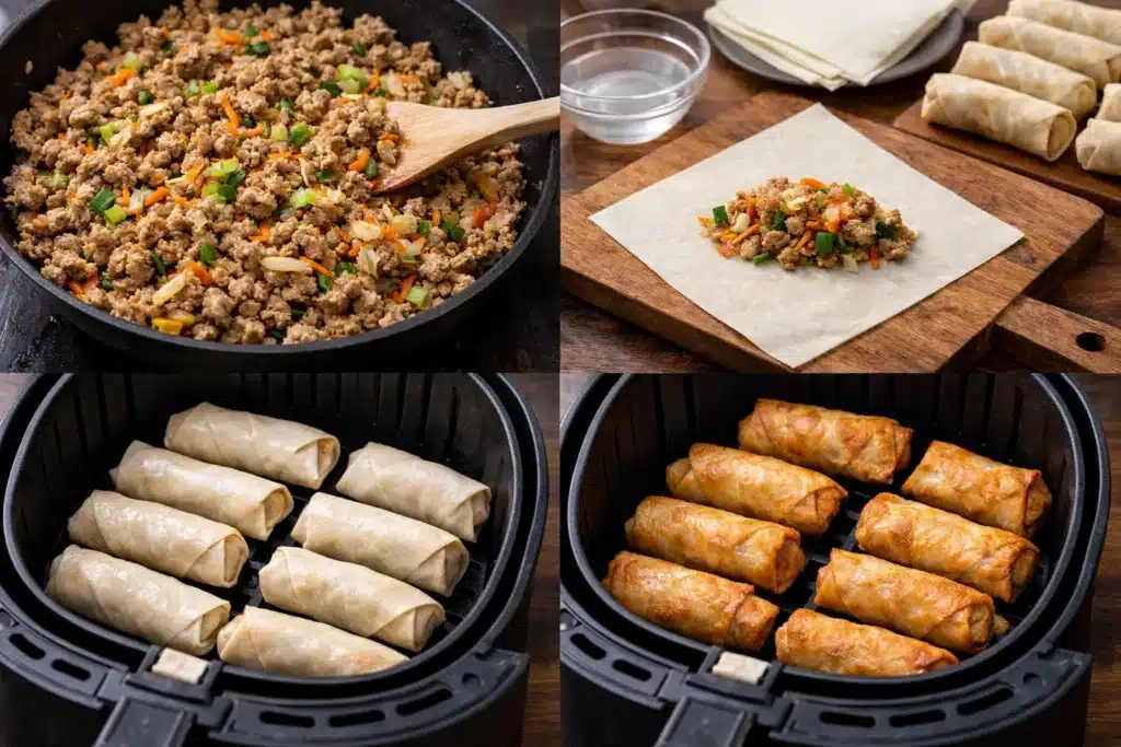 Air Fryer Egg Rolls — Crispy, Healthier, and Better Than Takeout 3 Air Fryer Egg Rolls