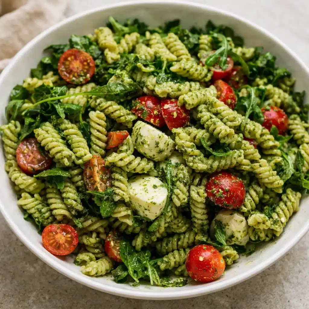 Pesto pasta salad