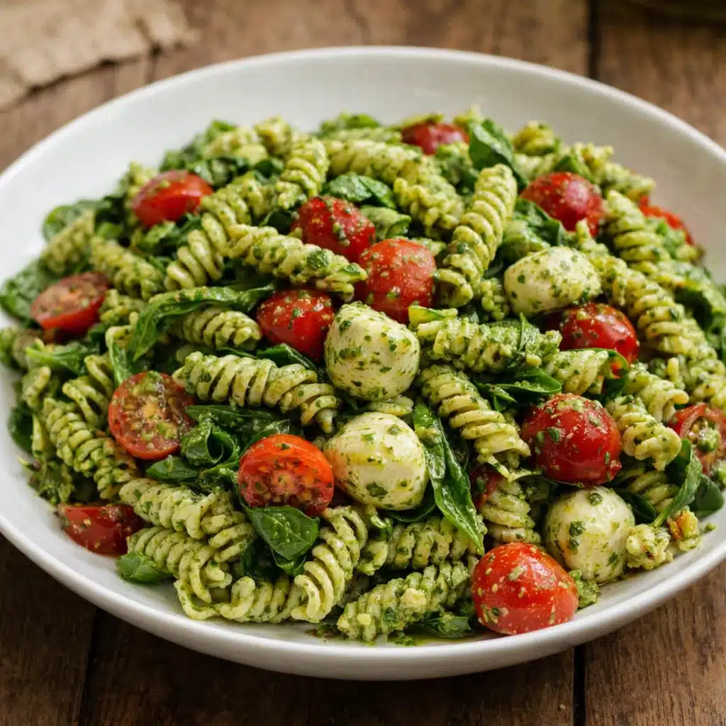 Pesto pasta salad