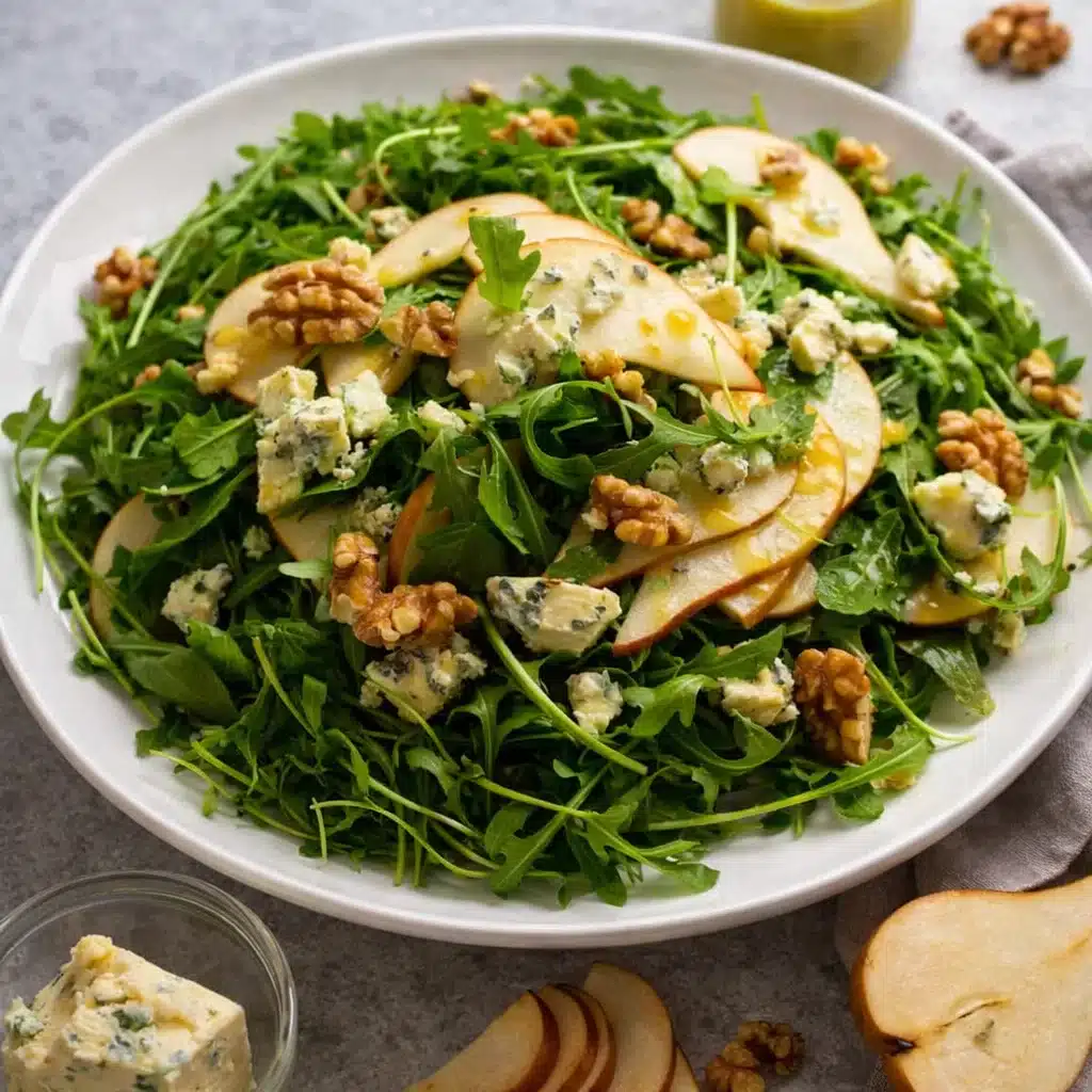 Pear Salad with blue cheese