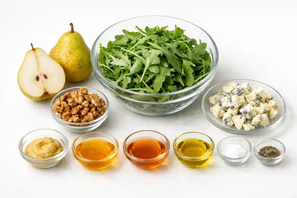 Pear Salad with blue cheese