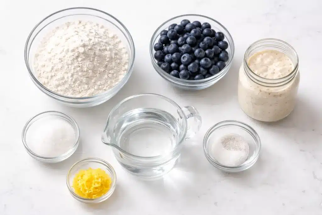 Lemon Blueberry Sourdough Bread