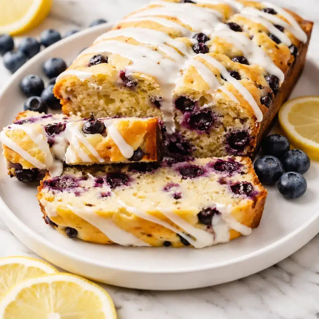 Easy Sourdough Blueberry Bread