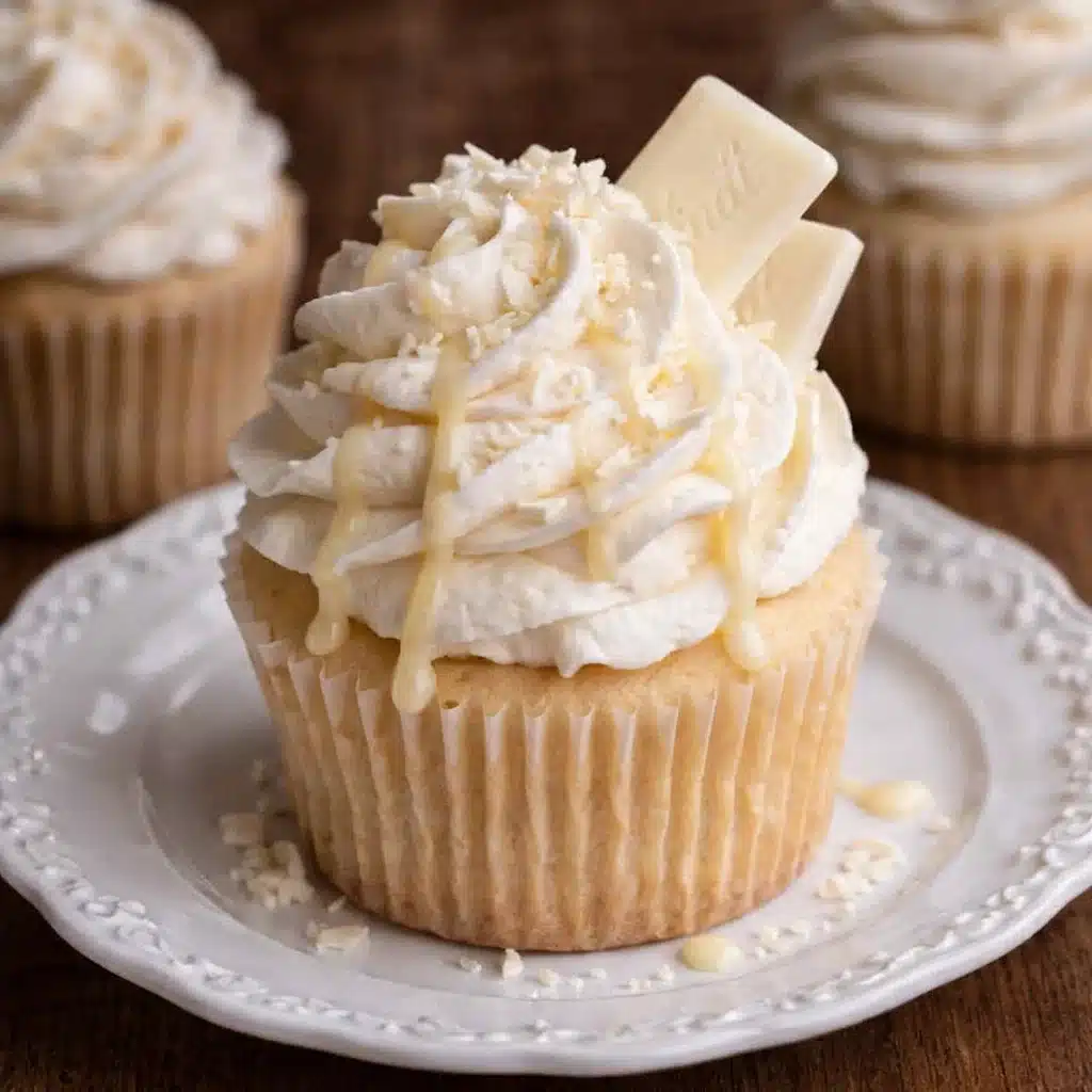 Baby in Bloom Cupcakes – Elegant White Chocolate Cupcakes for Baby Showers 4 baby in bloom cupcakes