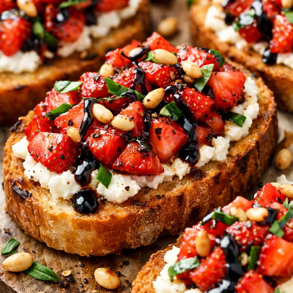 Strawberry Balsamic Bruschetta