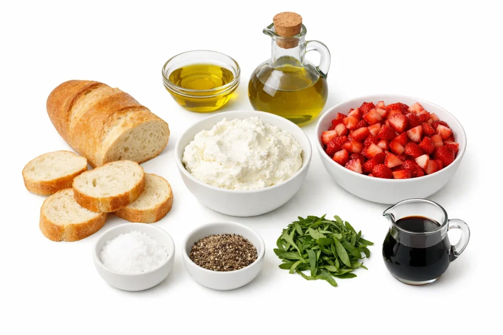 Strawberry Balsamic Bruschetta