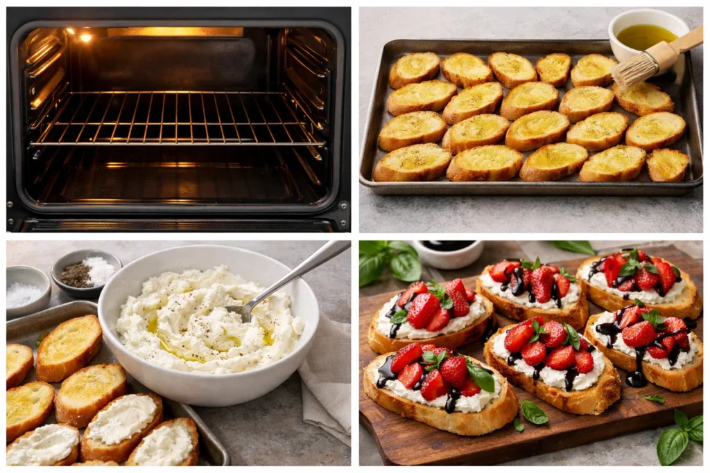 Strawberry Balsamic Bruschetta