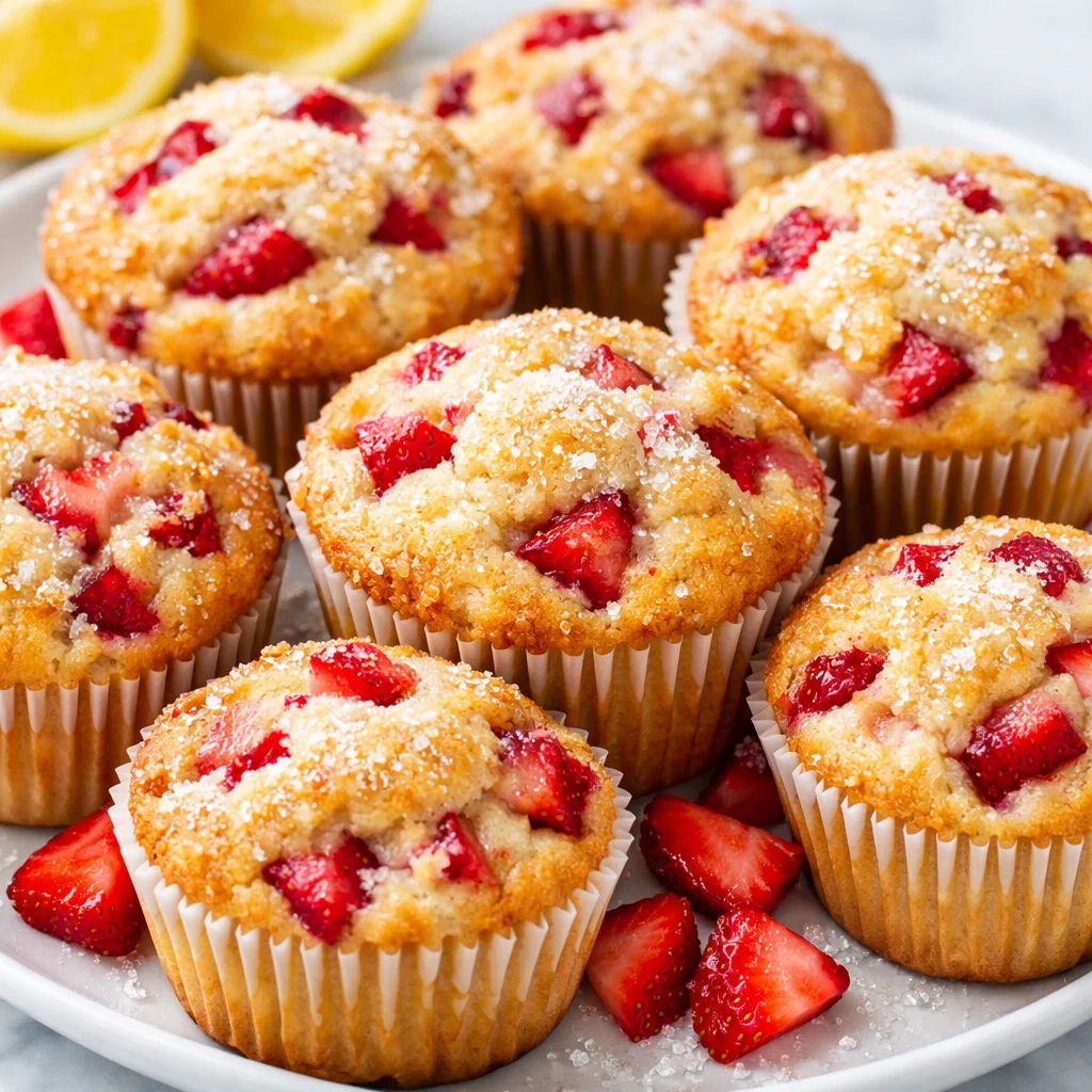 Home 1 Fresh Strawberry Muffins
