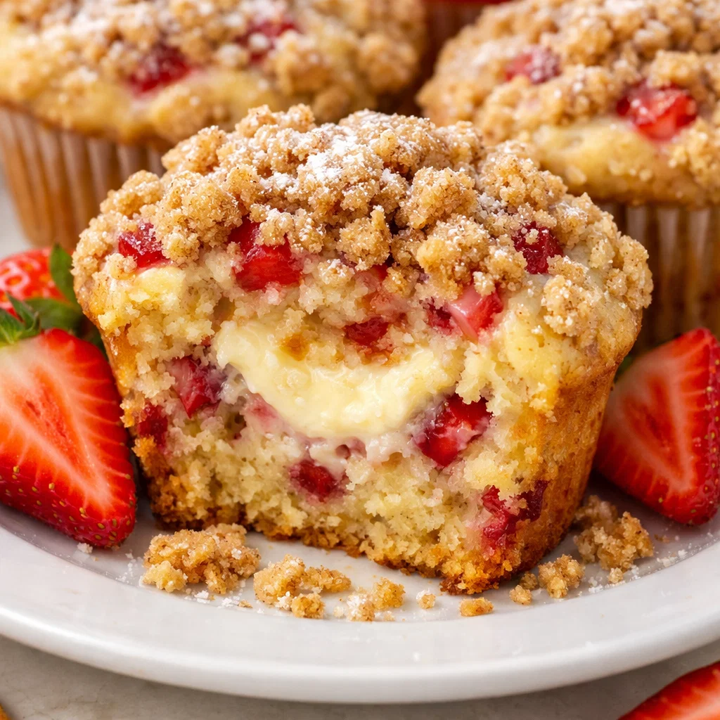 Home 2 Strawberry Cheesecake Muffins
