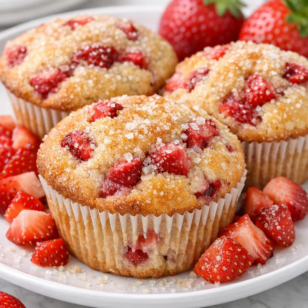Home 3 Perfect Strawberry Muffins