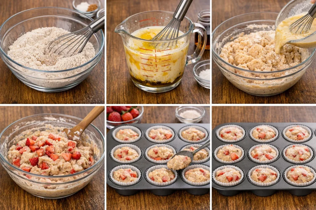 Perfect Strawberry Muffins – Moist & Easy Recipe 3 Perfect Strawberry Muffins