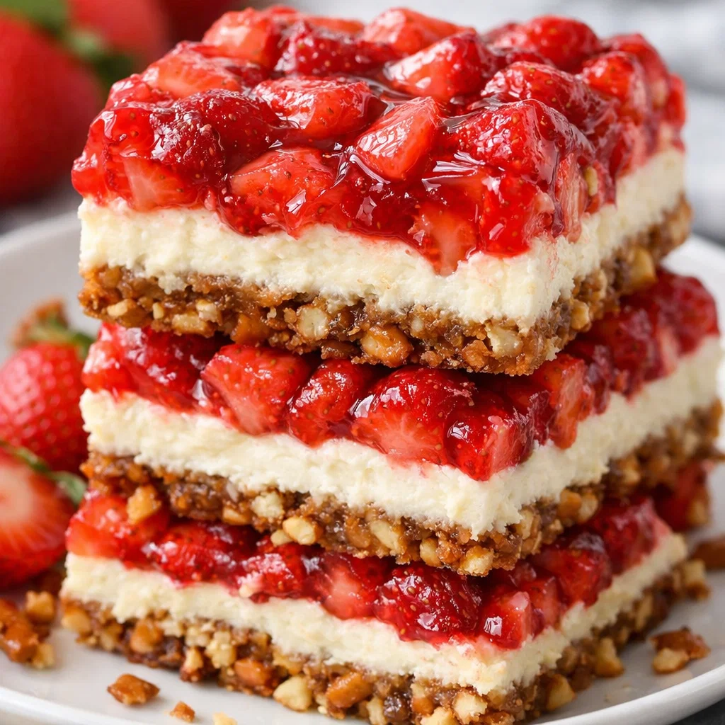 Home 2 Strawberry Pretzel Bars