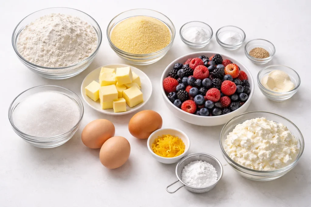 Cake with Fresh Berries