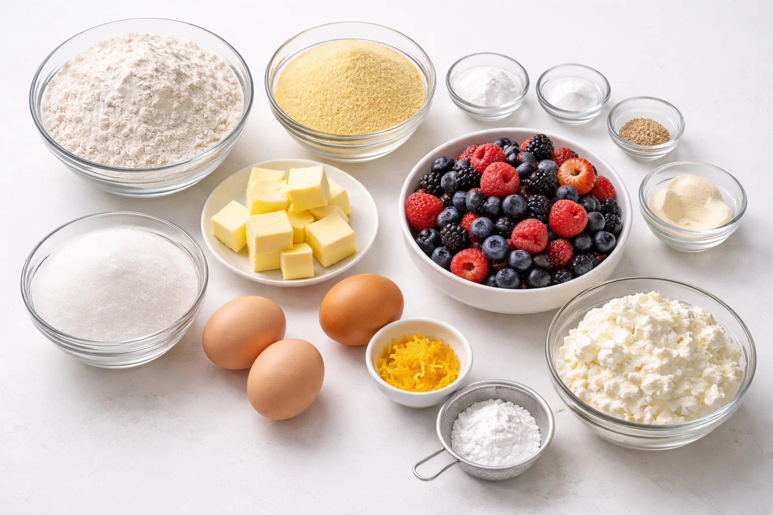 Cake with Fresh Berries