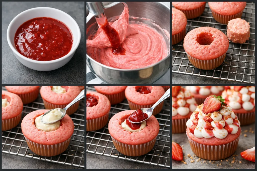 Strawberry Cheesecake Cupcakes