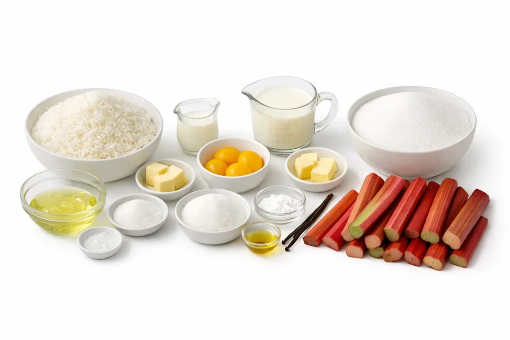 Rhubarb Macaroon Tart 2 Rhubarb Macaroon Tart